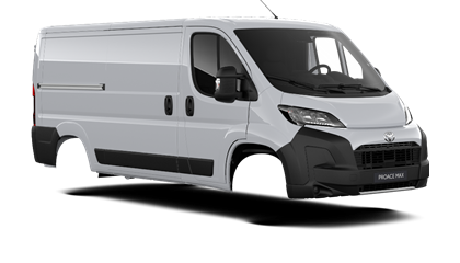 Proace Max Active Panel-Van, kurzer Radstand (L2), niedrigste Höhe (H1), 1 Schiebetüre rechts