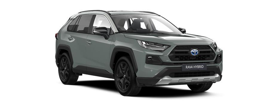 RAV4 Adventure Zelená Urban se stříbrnou střechou, frame 3