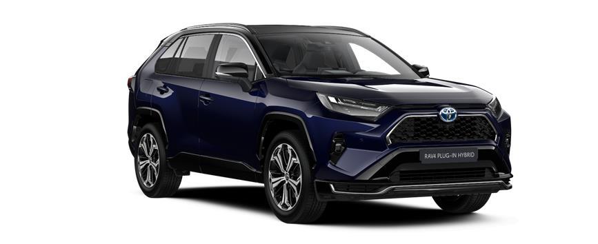 RAV4 Plug-in Lounge Azul Borealis / Tejadilho Night Sky, frame 3