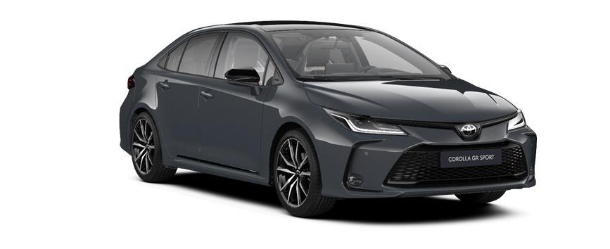 Corolla Sedan GR SPORT Sivá – búrková so strechou v čiernej farbe, frame 3