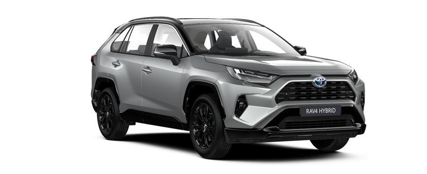 Rav4 Style+ h 4WD Zircon Silver with Attitude Black roof (2QY), frame 3