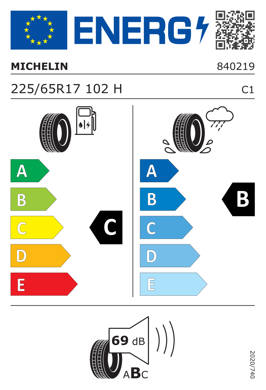 Image of tyre specifications with eprel code 445694