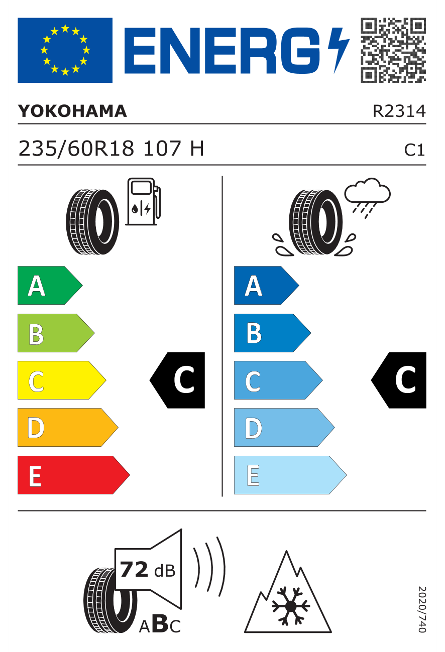 Image of tyre specifications with eprel code 638639