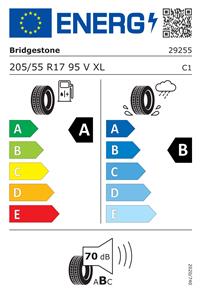 Efficiency label - Bridgestone, TURANZA 6 205/55 R17