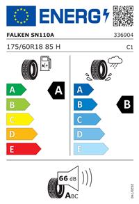Efficiency label - Pneumatiky Falken Sincera SN110A, rozmer 175/60R18