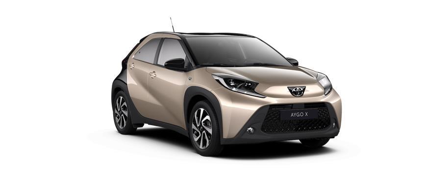 Aygo X X-TREND Ginger Beige and Night Sky Black Fusion (2VJ), frame 3