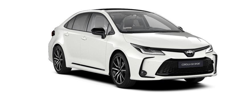 Corolla Sedan GR-SPORT Pure White with black roof (2MQ), frame 3