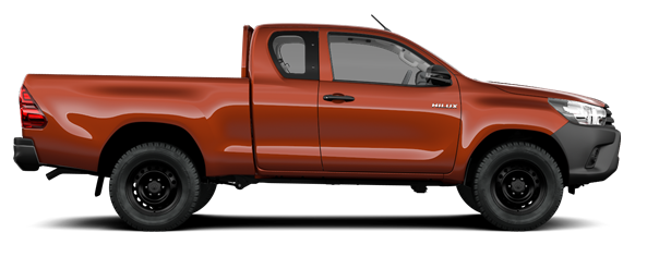 Hilux Versão Trabalho 4x2 Cabina Extra Caixa Metálica