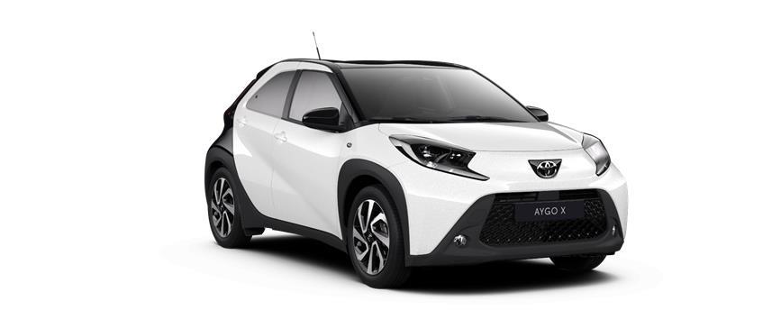 Aygo X X-TREND Pure White with Night Sky Black roof (2NR), frame 3