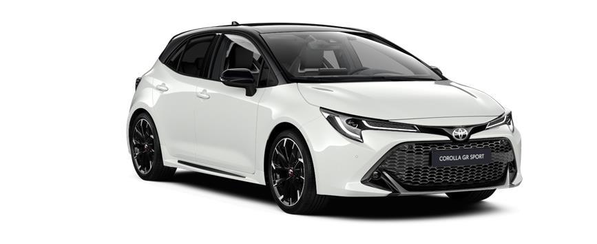 Corolla Hatchback GR-SPORT Pure White with Night Sky Black roof (2NR), frame 3