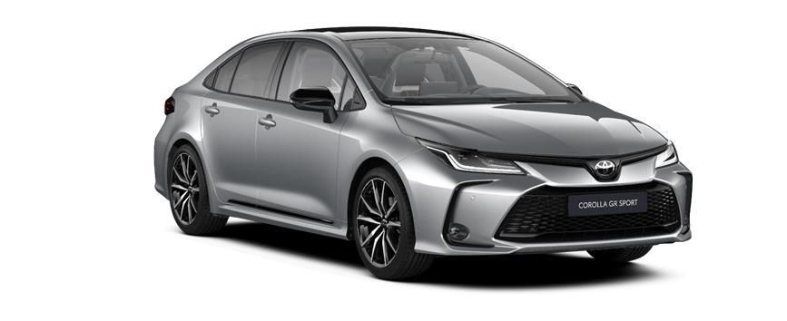 Corolla Sedan GR-SPORT Shimmering Silver with black roof (2VU), frame 3